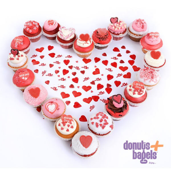 Valentijn cupcakes hart