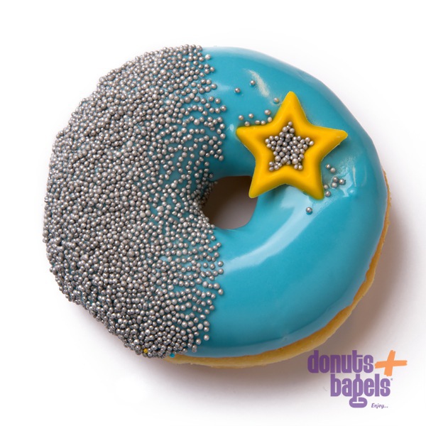 Kerst donuts ster