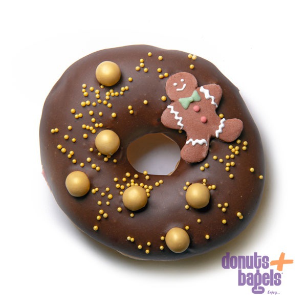 Kerst donuts chocola
