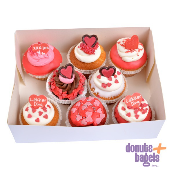 Doos Valentijn cupcakes