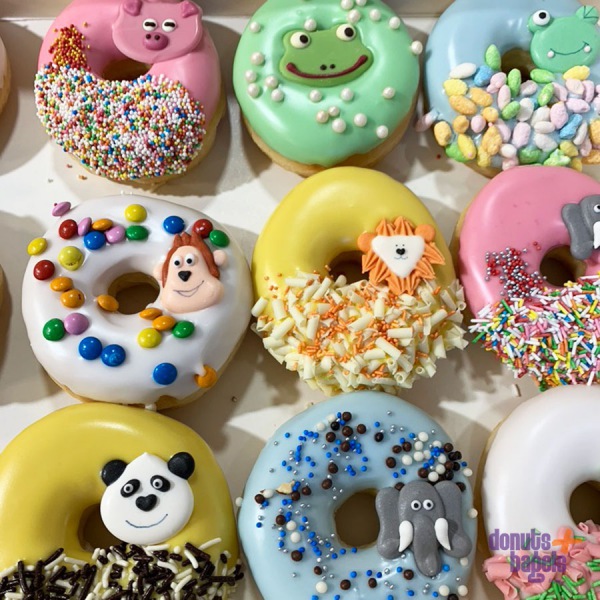 Dieren thema donuts
