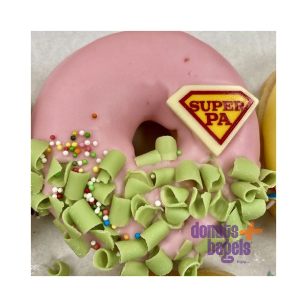 Vaderdag donuts roze super pa